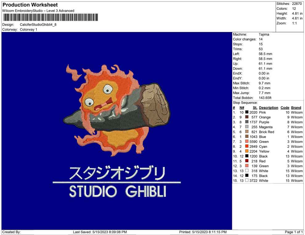 Calcifer Studio Ghibli