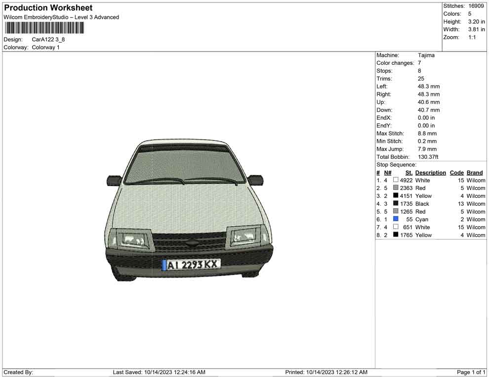 Car A122