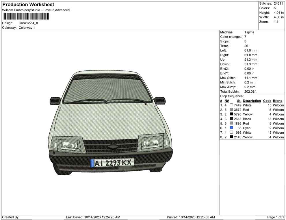 Car A122