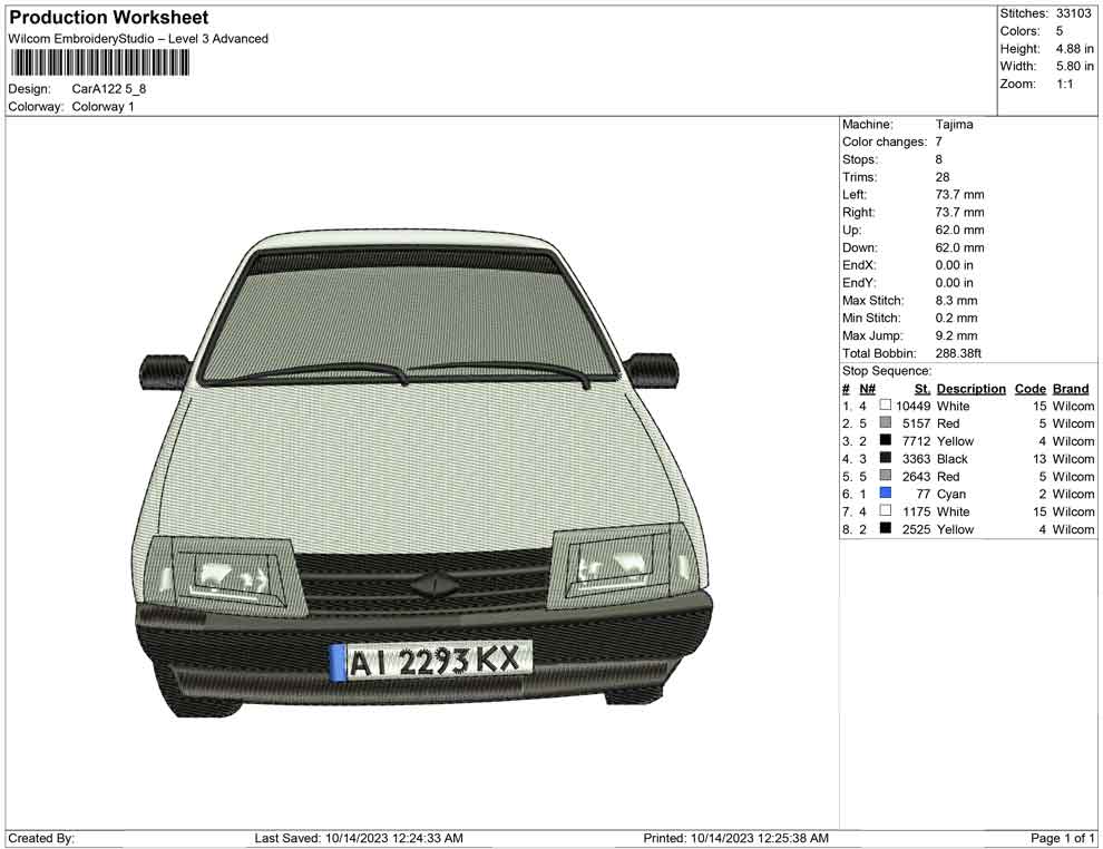Car A122