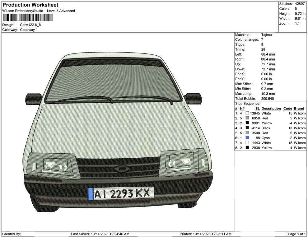 Car A122
