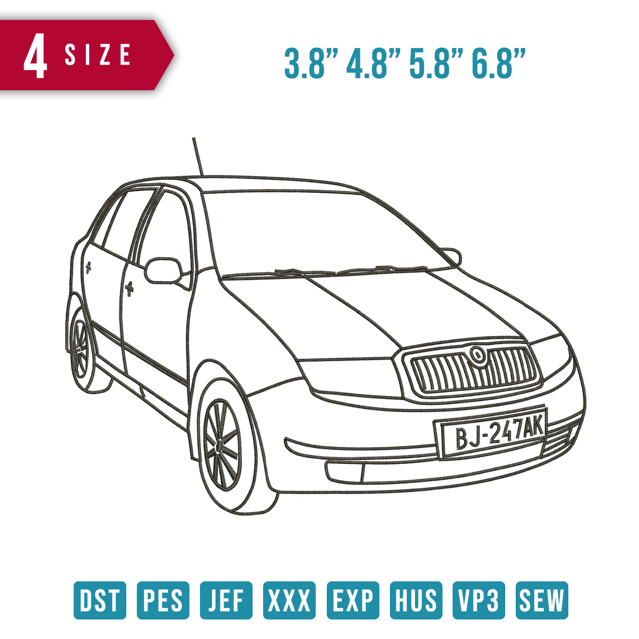 Car Bj Line art