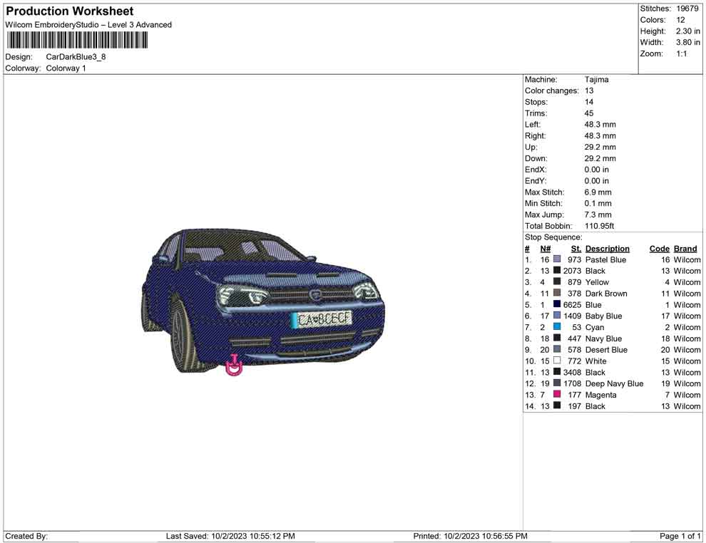 Car Dark Blue