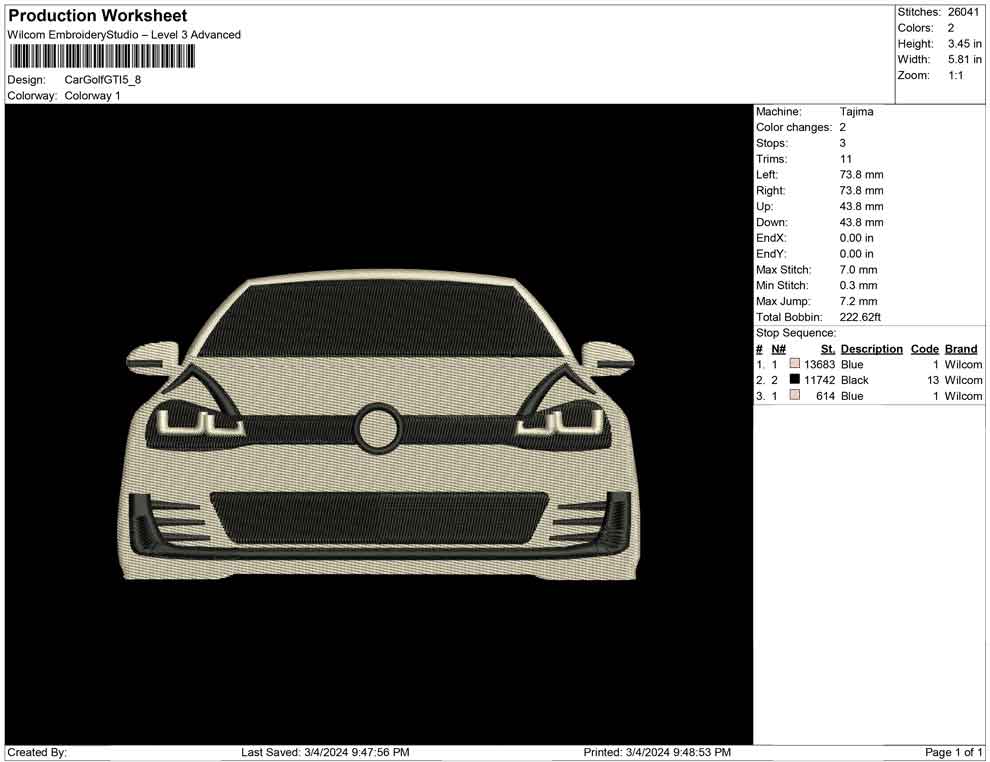 Car Golf GTI