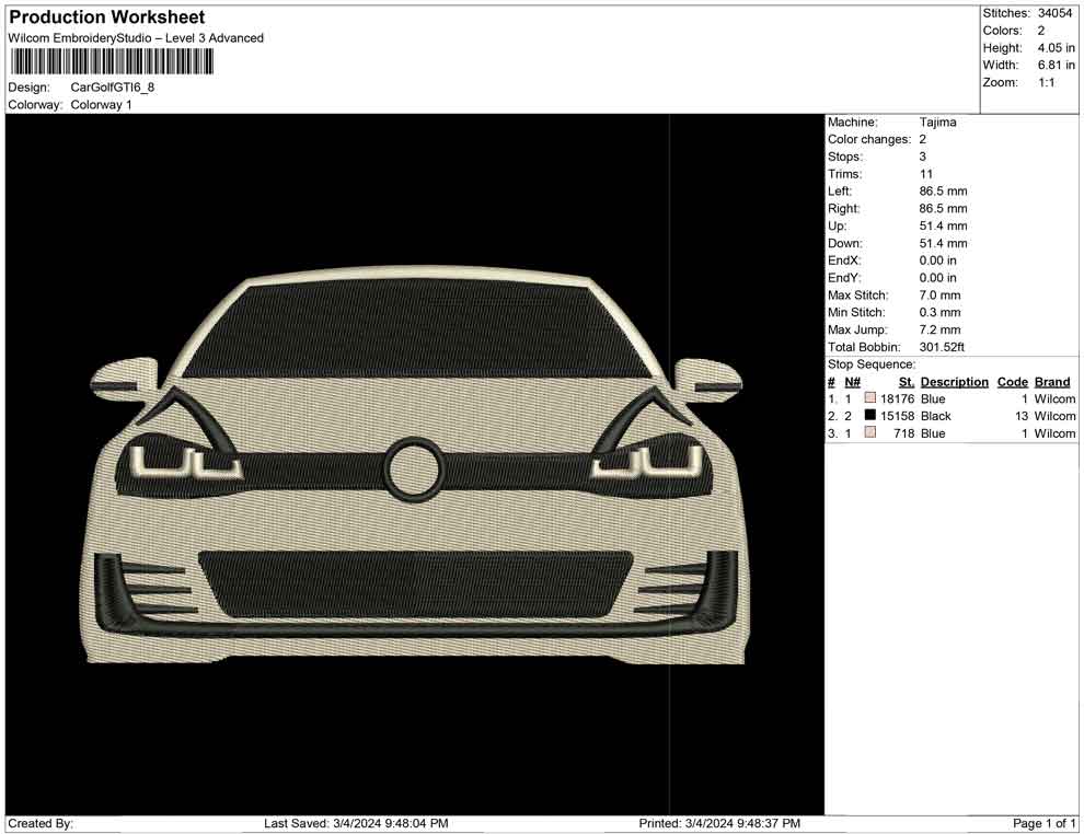 Car Golf GTI
