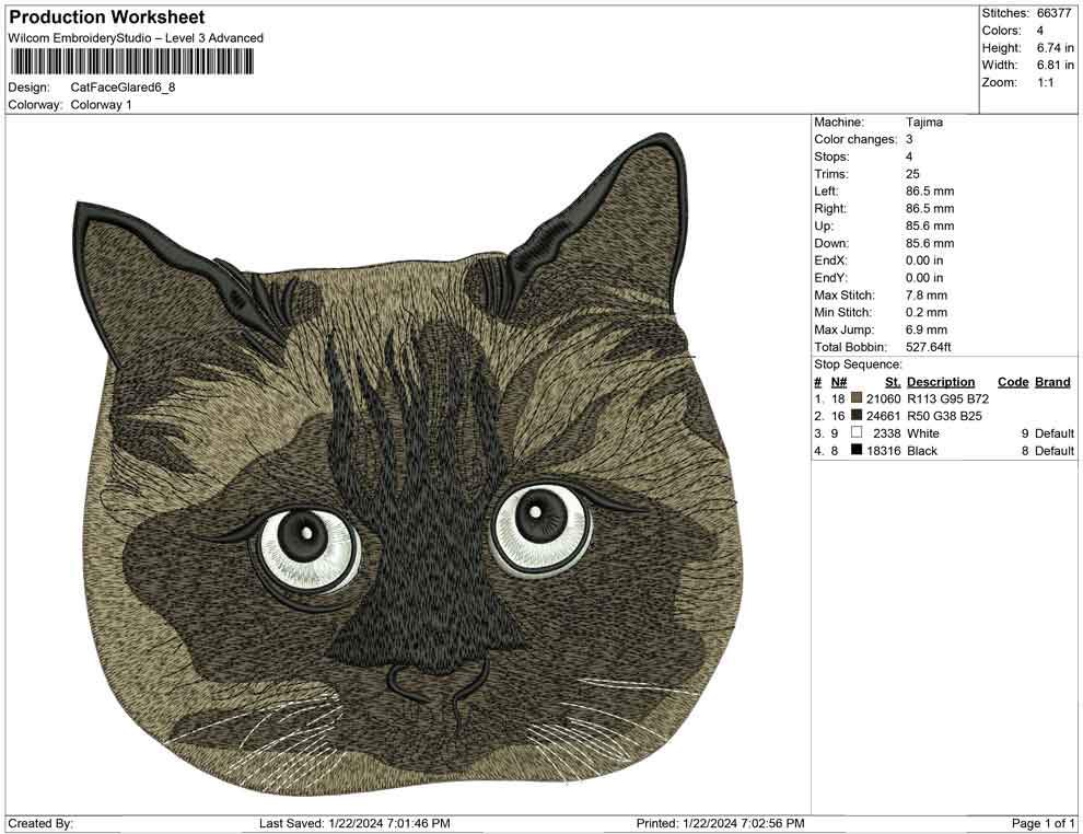 Cat Face Glared