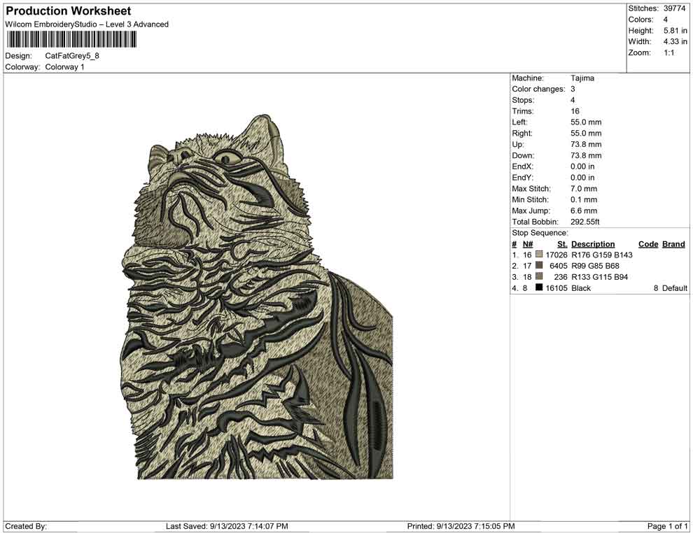 Cat Fat Grey