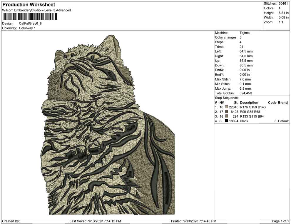Cat Fat Grey