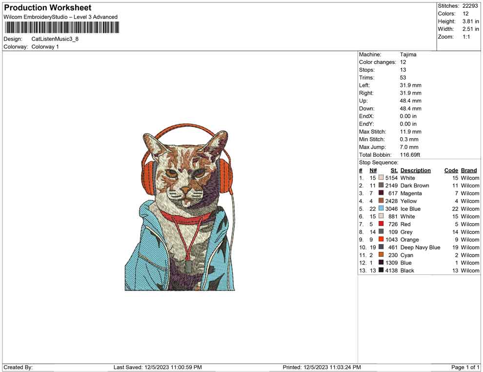 Cat Listen music