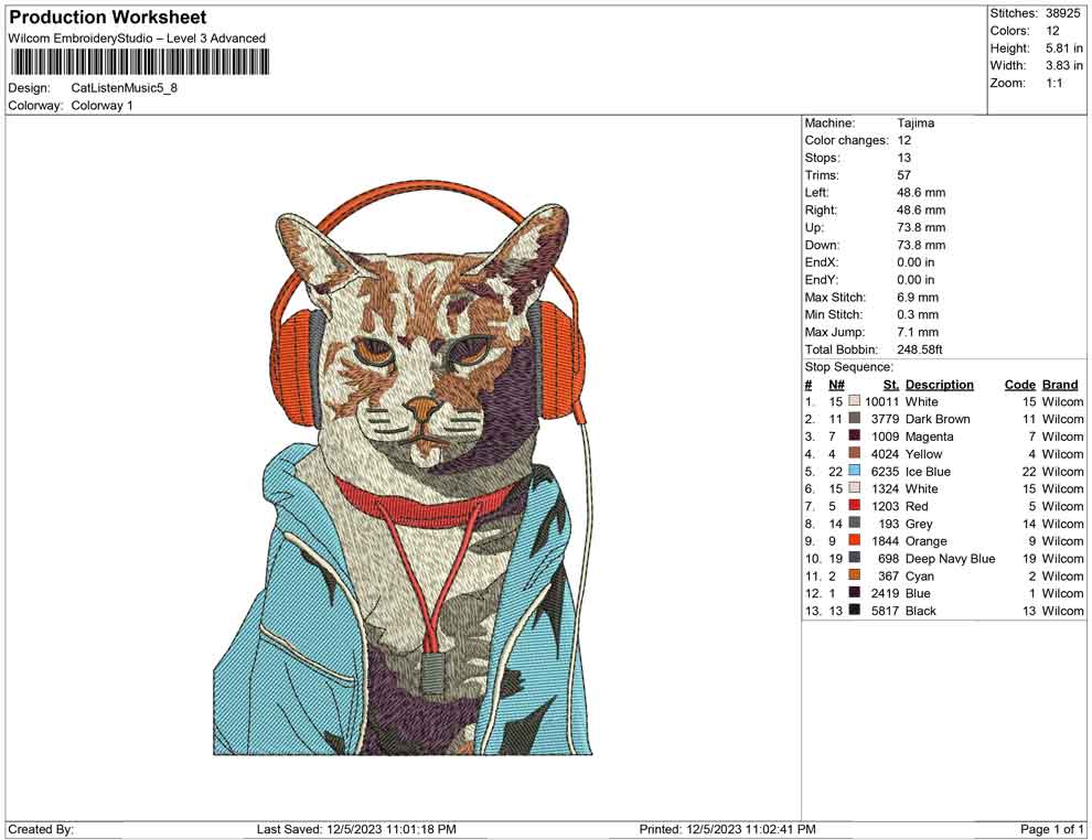 Cat Listen music
