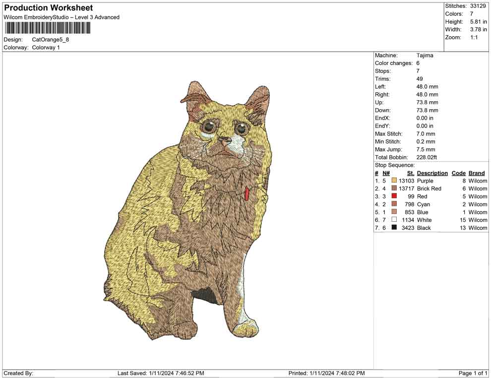 Cat orange
