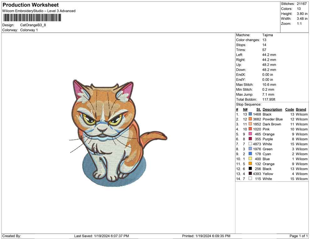Cat Orange B