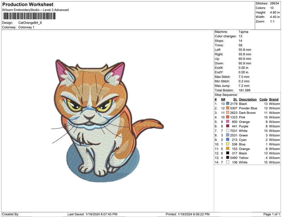 Cat Orange B
