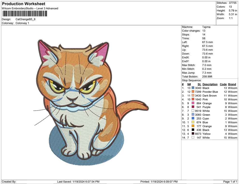 Cat Orange B