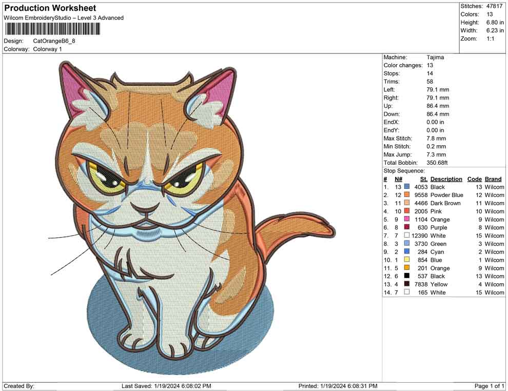 Cat Orange B