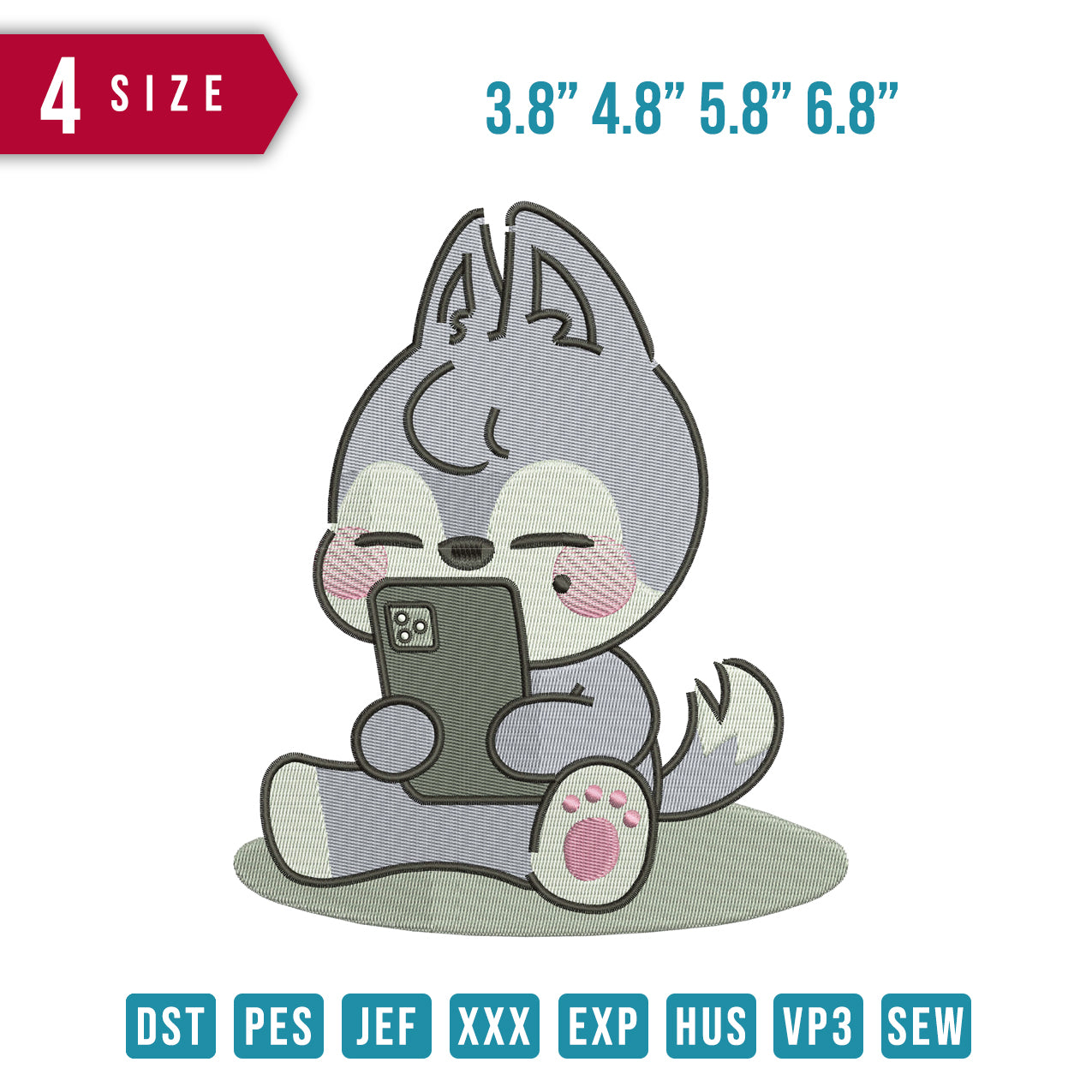 cat with phone