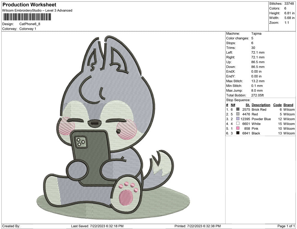 cat with phone
