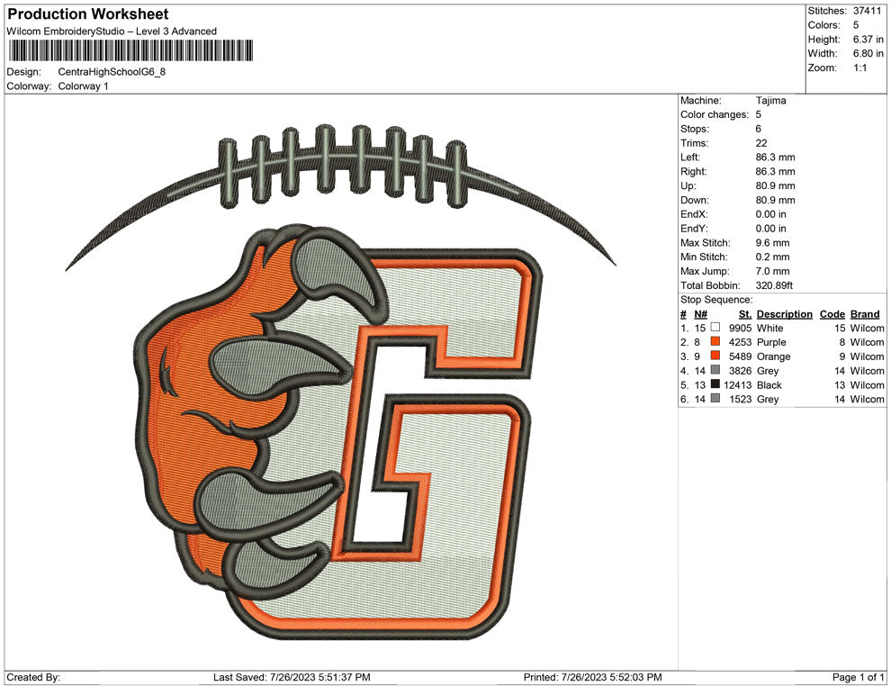 Centtral High School G