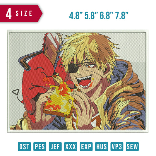 Chainsaw  eating bread