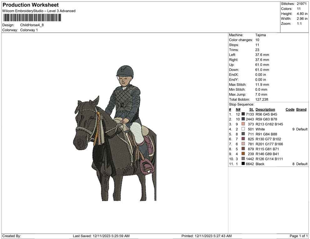 Child horse