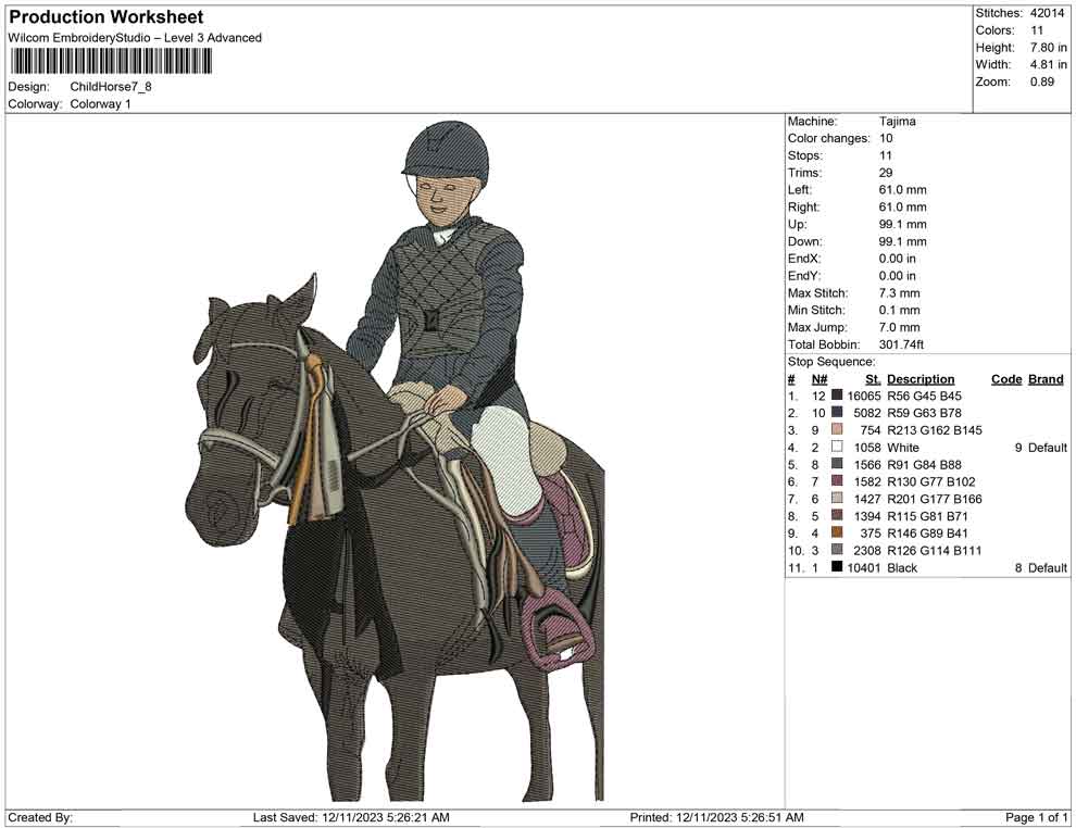 Child horse