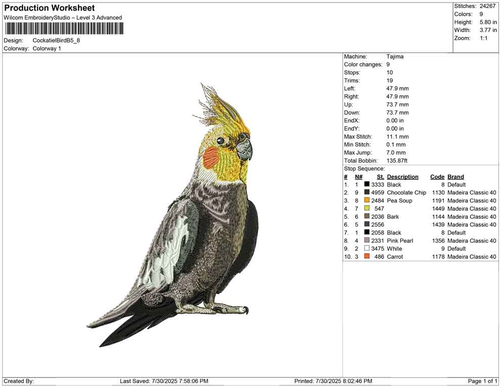 Cockatiel Bird B