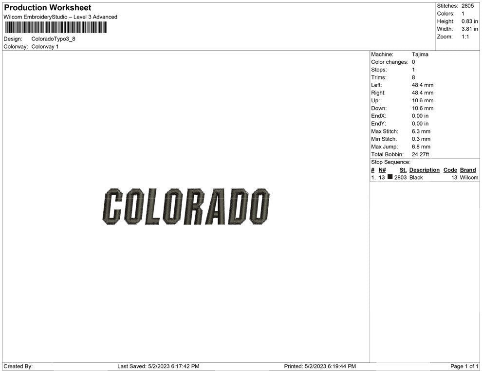 Colorado Typo