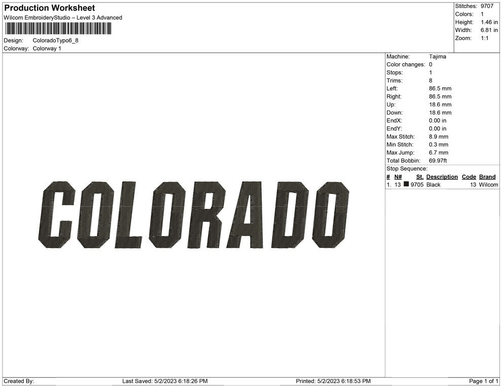 Colorado Typo