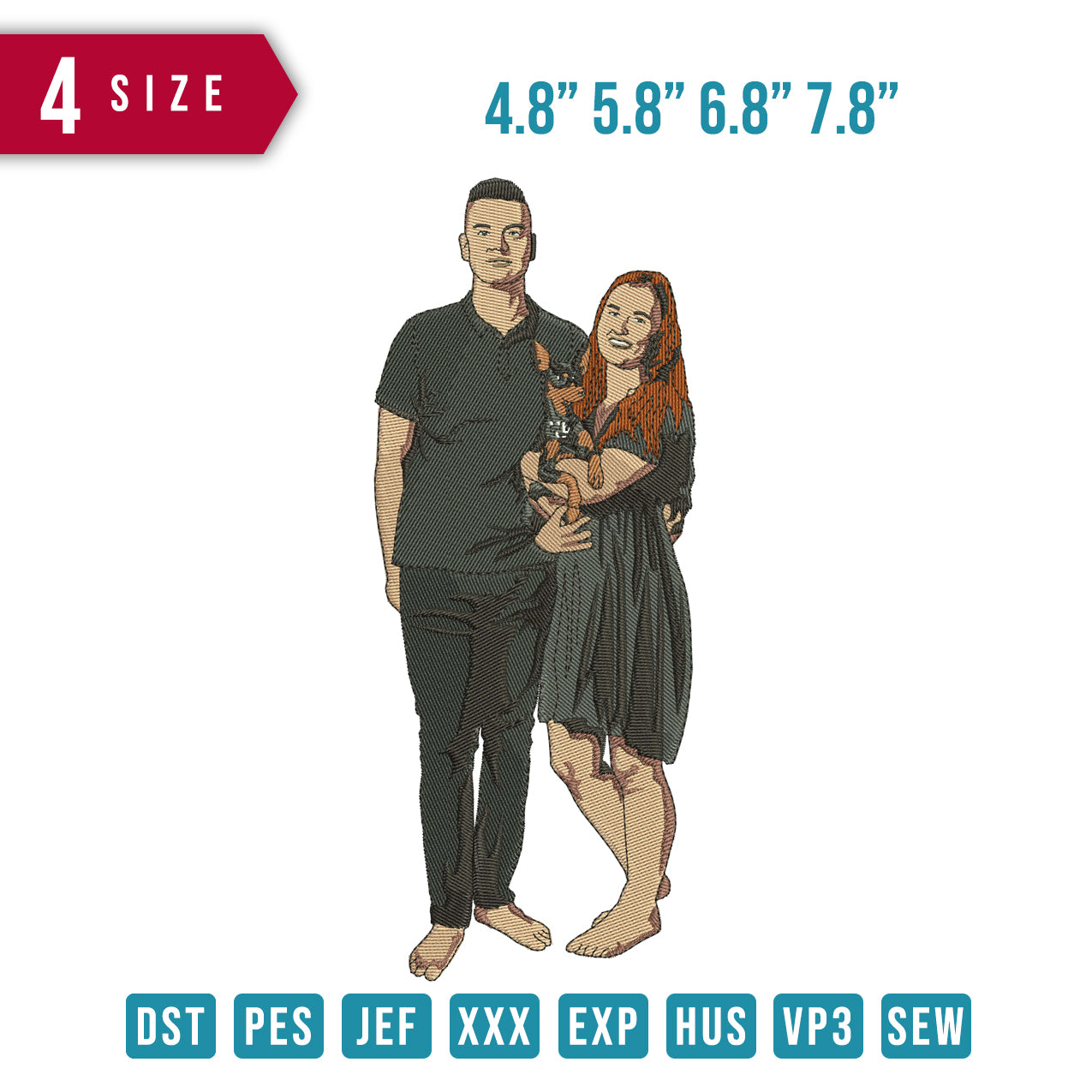 Couple and Dog