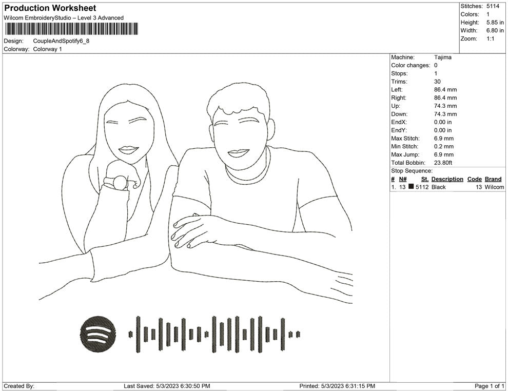 Couple with Spoitify