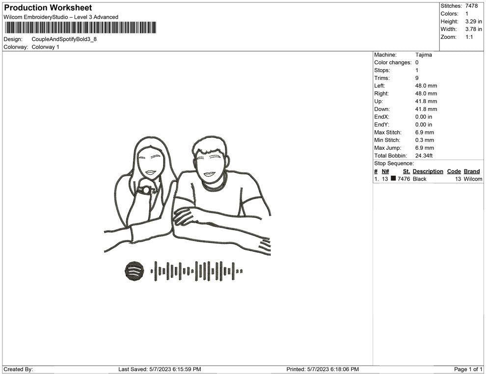Couple with Spoitify bold