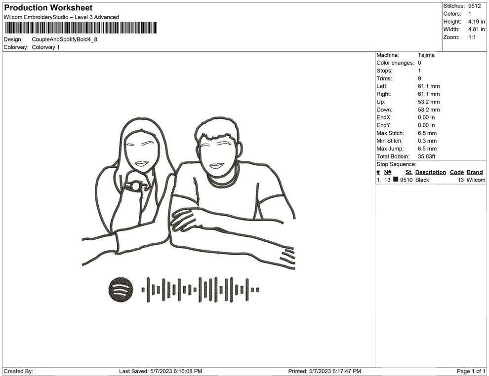 Couple with Spoitify bold