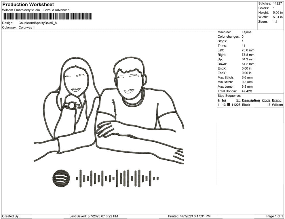 Couple with Spoitify bold