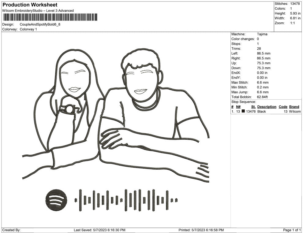 Couple with Spoitify bold