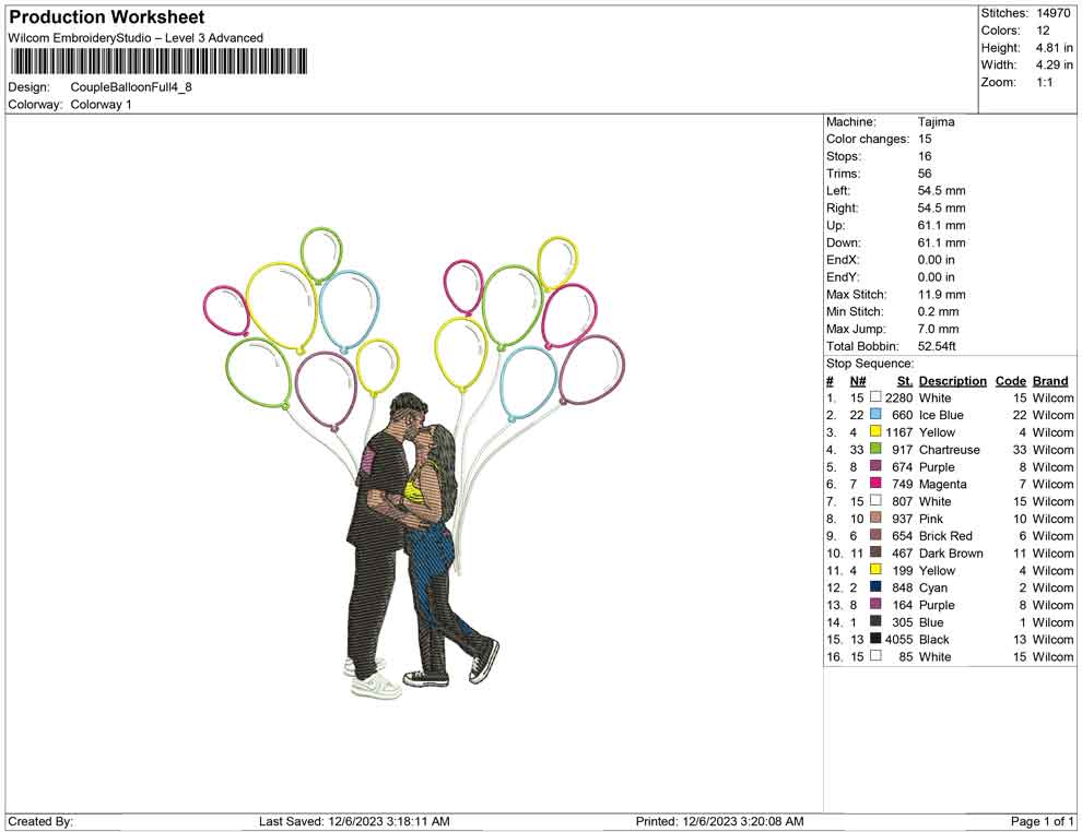 Couple Balloon full