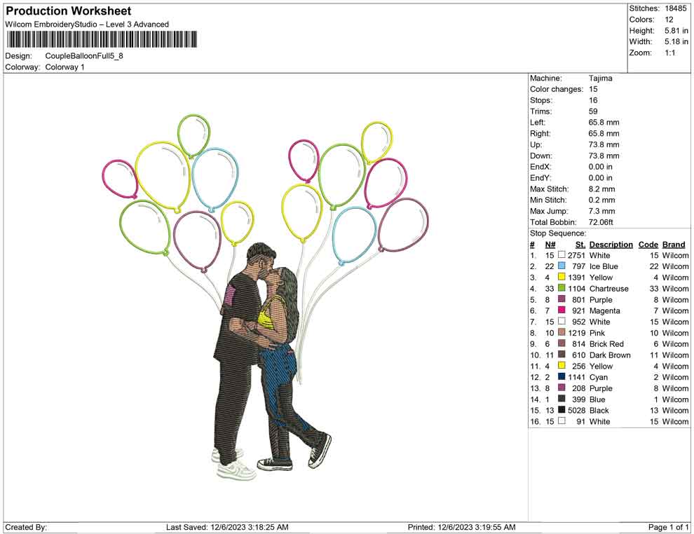 Couple Balloon full