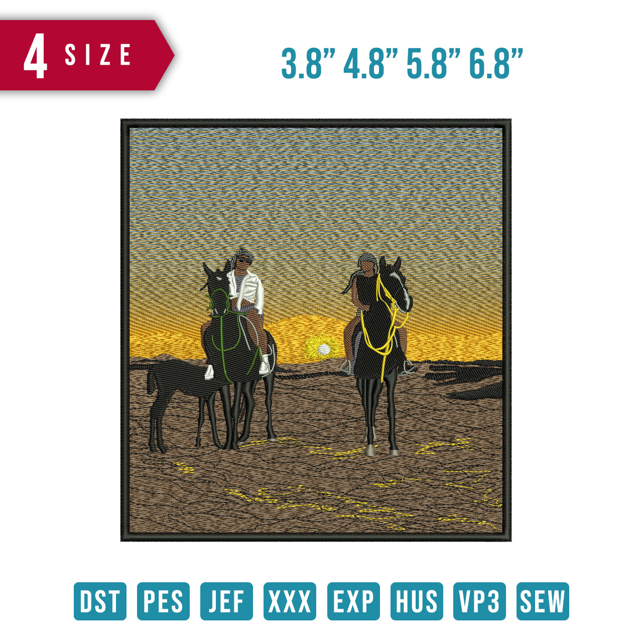Couple Horse Desert