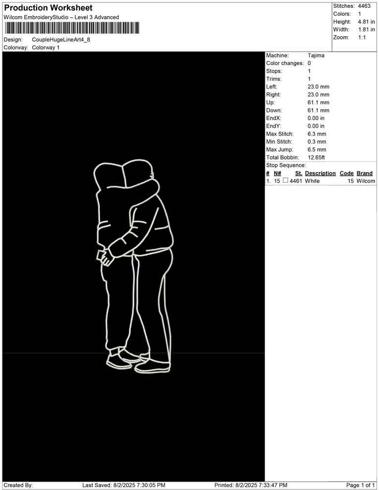 Couple Huge Line Art