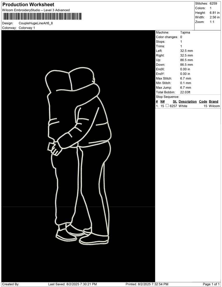 Couple Huge Line Art