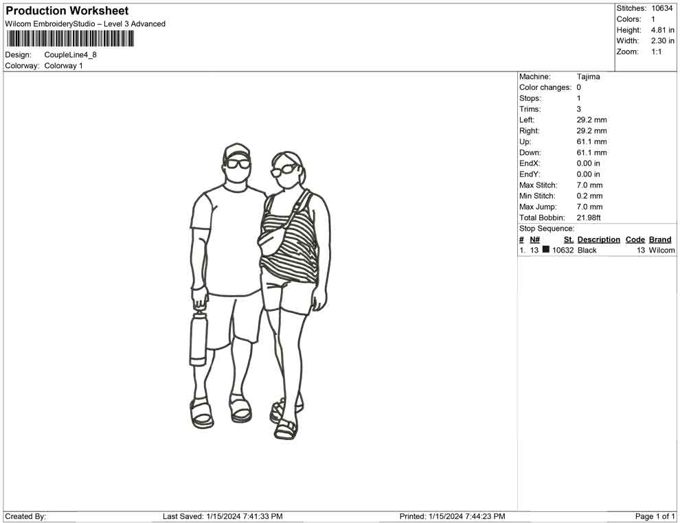 Couple Line Art