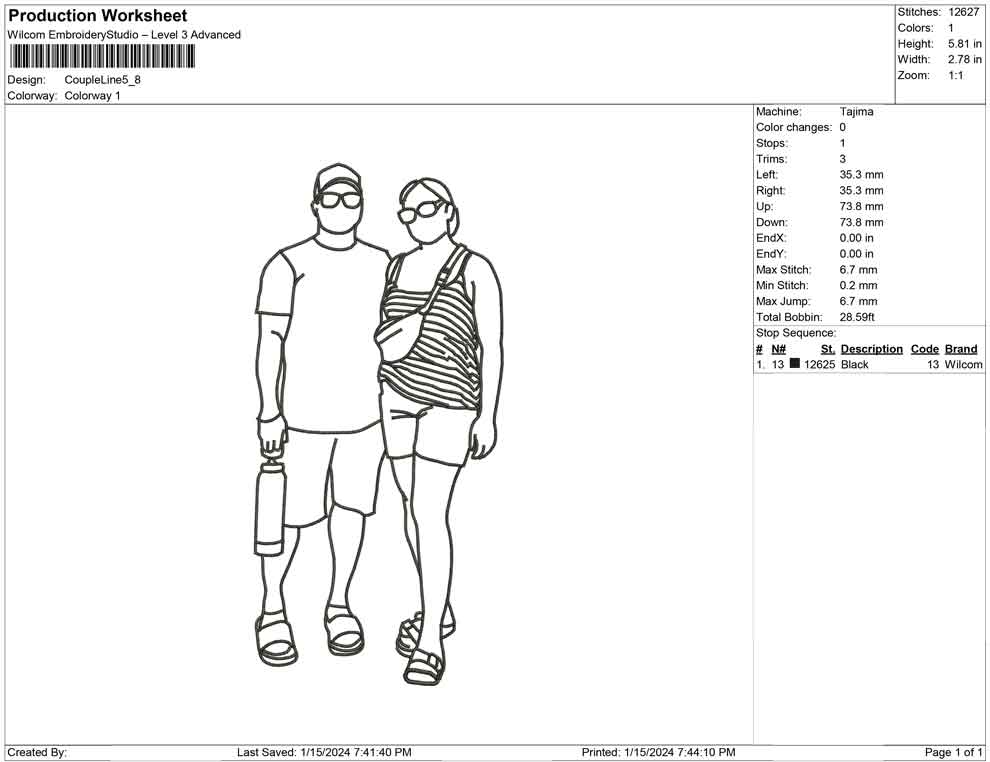 Couple Line Art