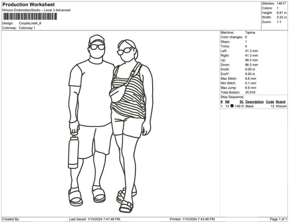Couple Line Art