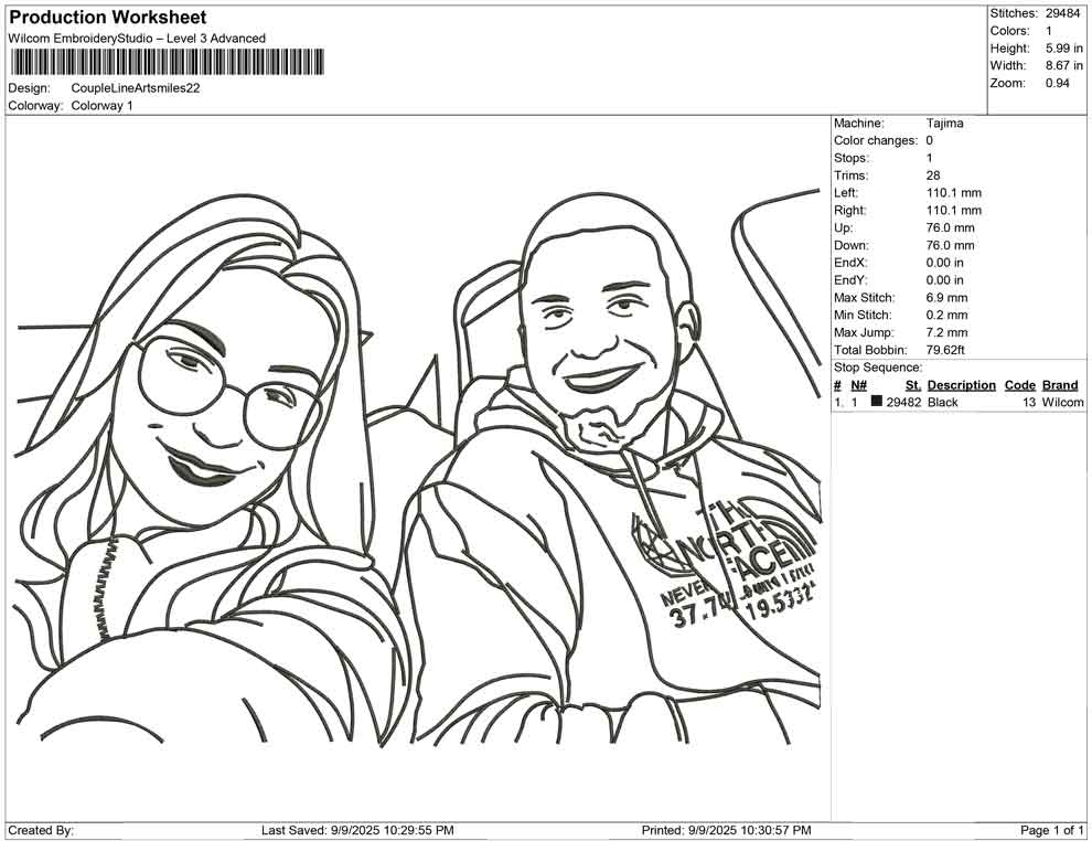 Couple Line Art Smiles