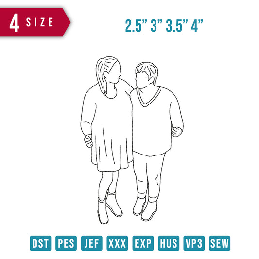 Couple outline A