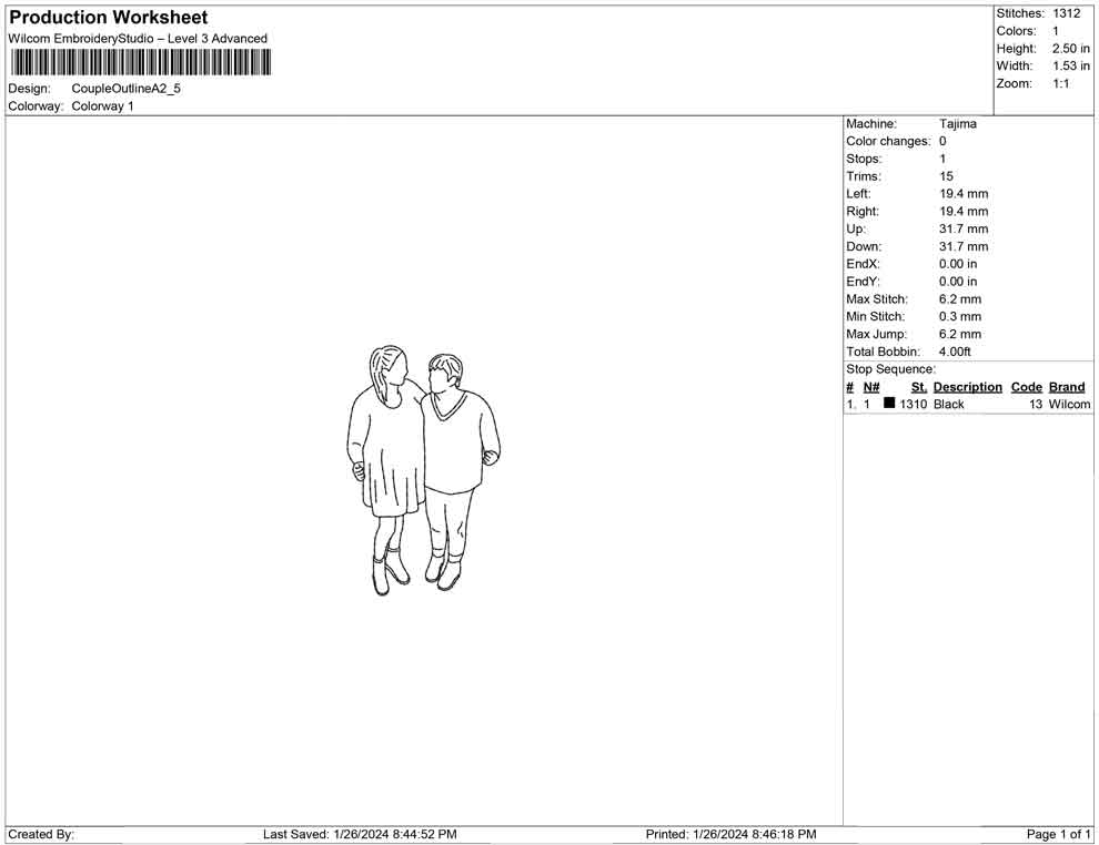 Couple outline A
