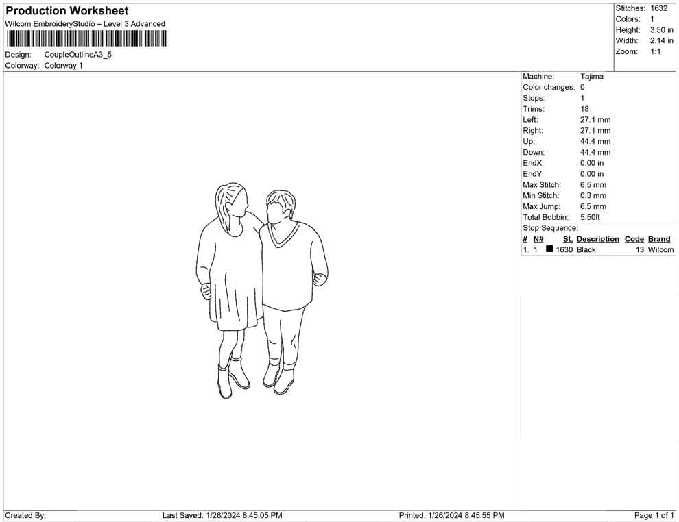 Couple outline A