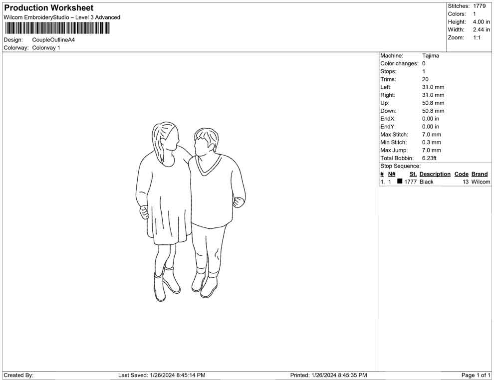 Couple outline A