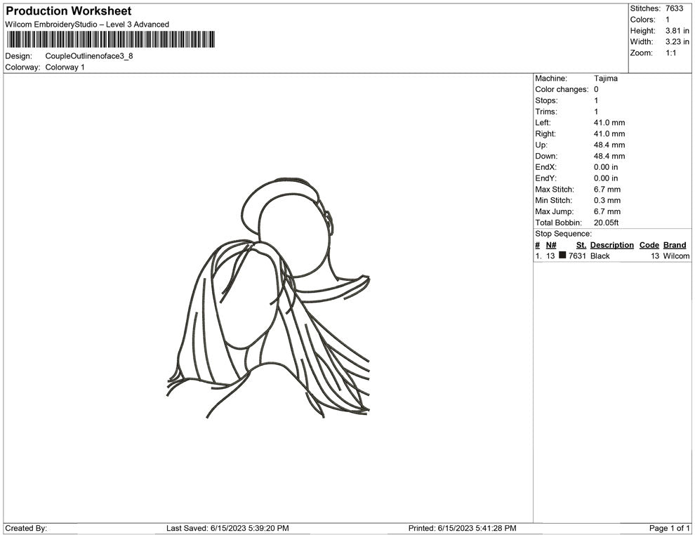 Couple Outline no Face