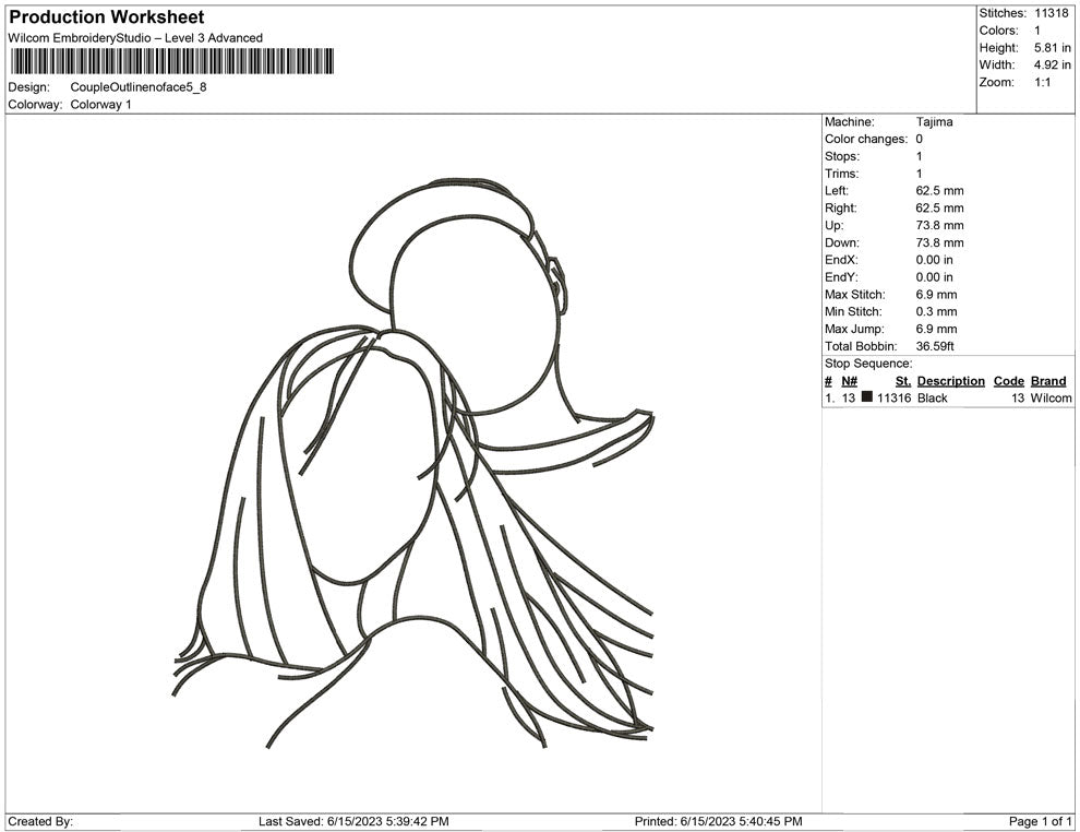 Couple Outline no Face