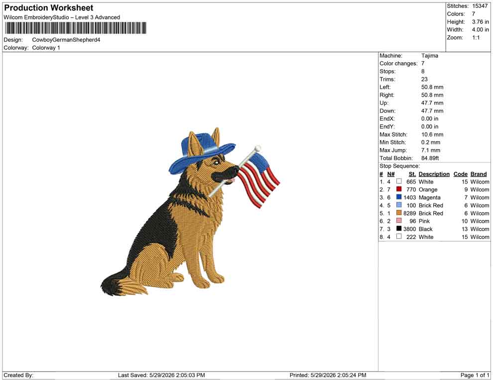 Cowboy German Shepherd